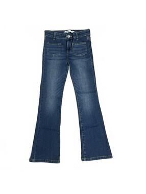Levi's Regular Rise Flare Jeans Size 8 Dark Wash Blue Denim
